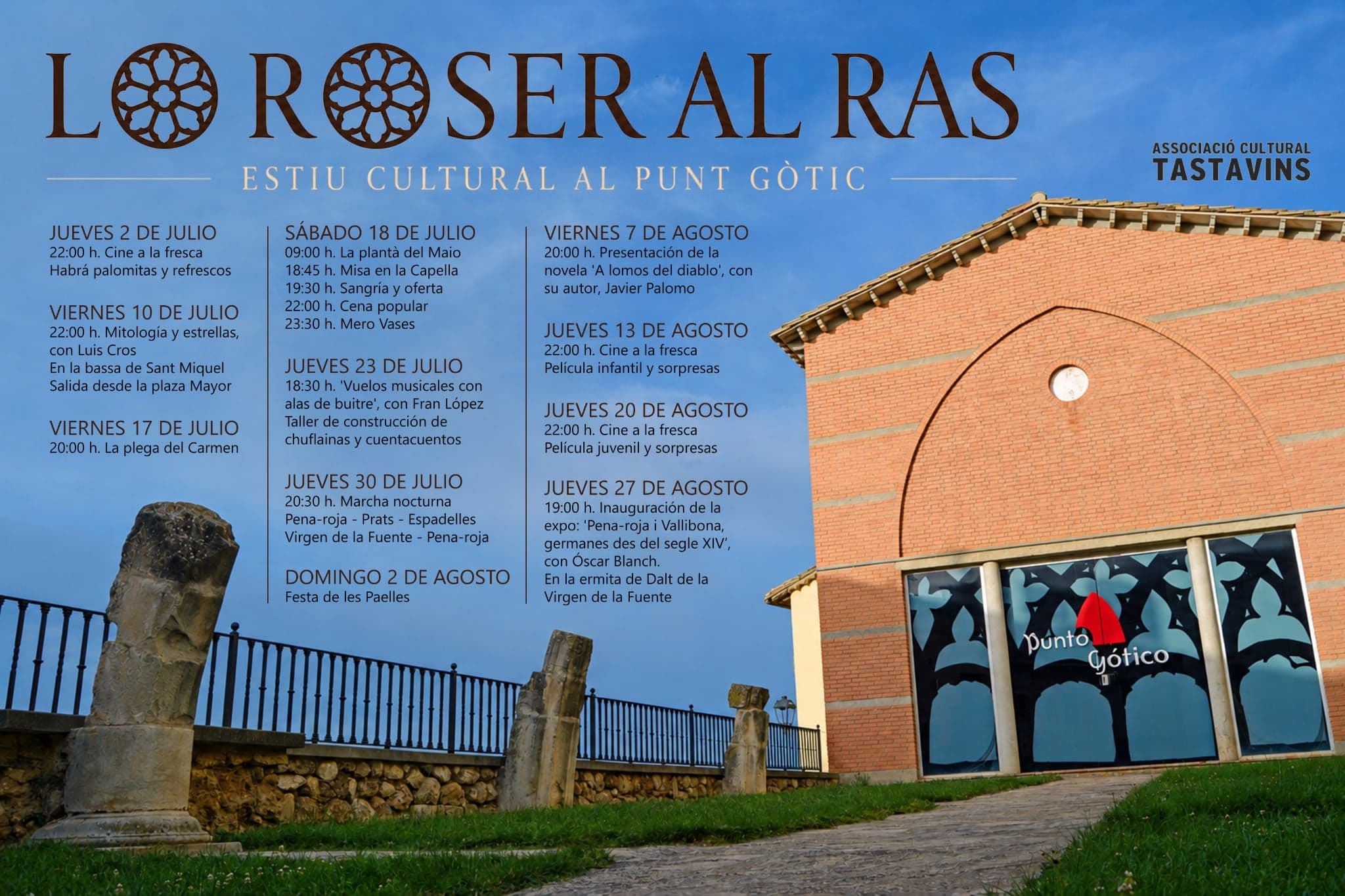 Lo Roser al Ras. Verano cultural en el Punto Gótico. Peñarroya de Tastavins