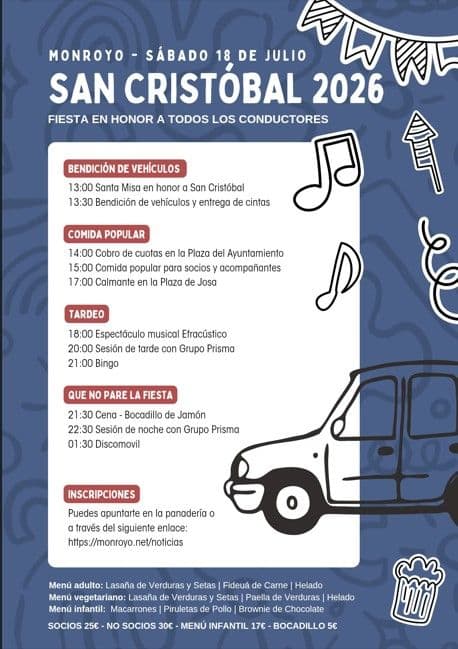 Festividad de San San Cristóbal en Monroyo