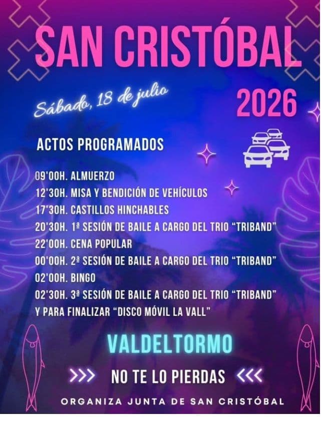 Fiesta de San Cristóbal en Valdeltormo