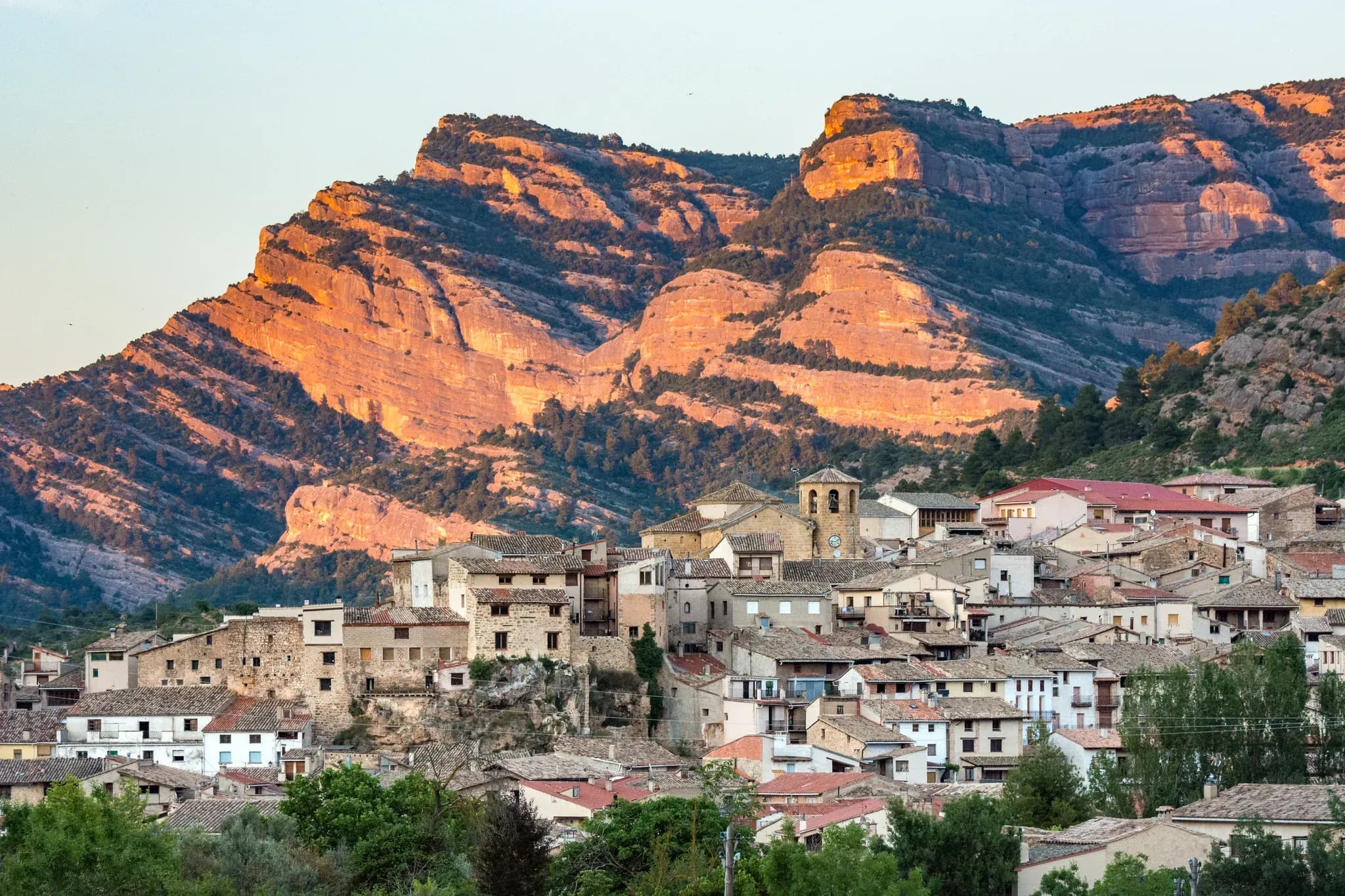 Vista de Beceite, comarca del Matarraña