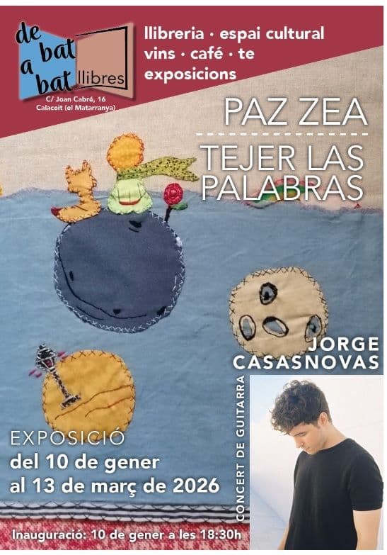 Exposición  de Paz Zea en De Bat a Bat Llibres en Calaceite.