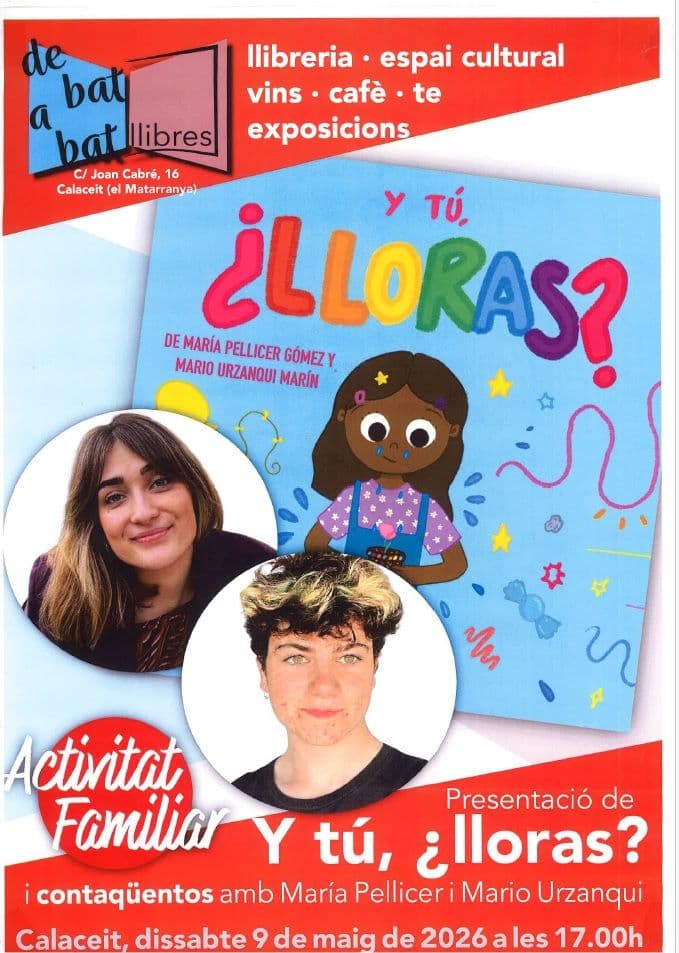 Presentación de Y tú ¿lloras? en De Bat a Bat llibres en Calaceite