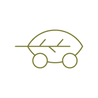 Icono decálogo del turista responsable nº 5: Viaja de forma sostenible
