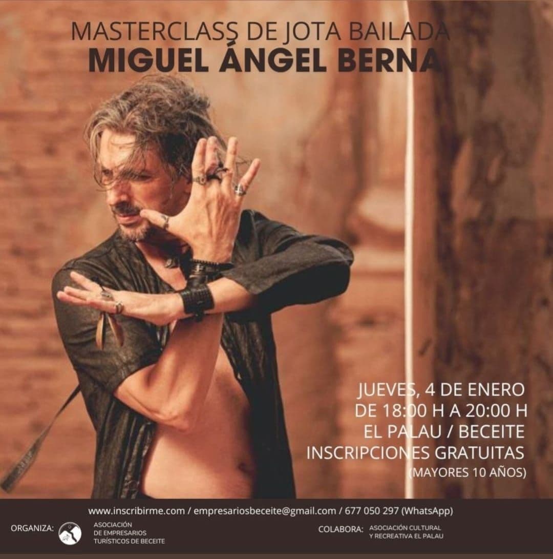 MASTERCLASS DE JOTA BAILADA CON MIGUEL ÁNGEL BERNA EN BECEITE