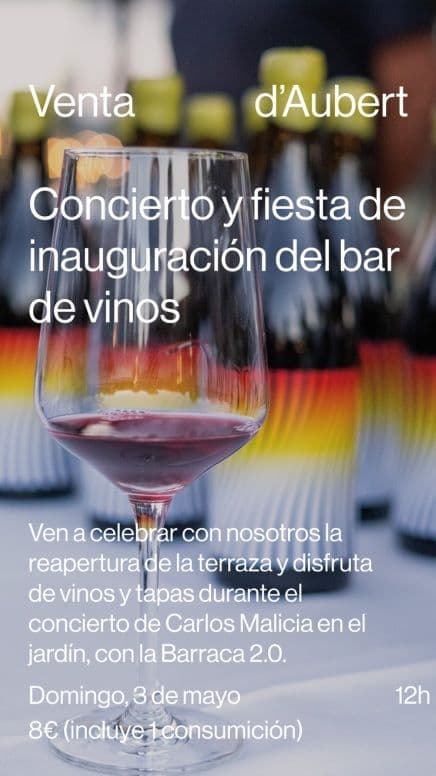 Concierto de Carlos Malicia en la Venta D´Aubert en Cretas