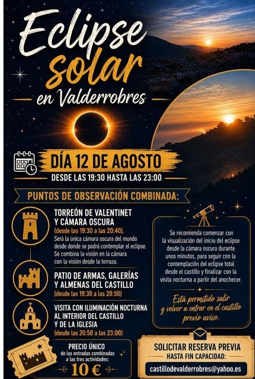 Eclipse solar en Valderrobres