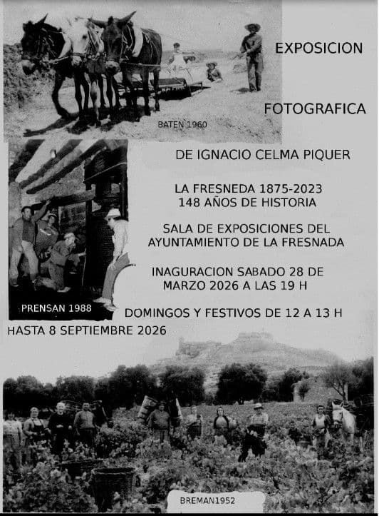 Exposició fotogràfica d'Ignacio Celma Piquer 'La Freixneda 1875-2023, 148 anys d'Història'