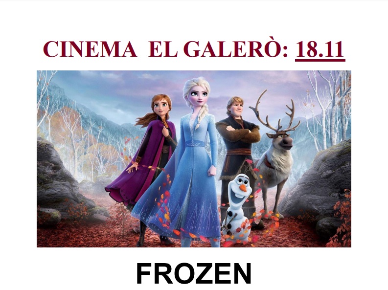 CINEMA EL GALÉRO » FROZEN» EN ARENS DE LLEDÓ
